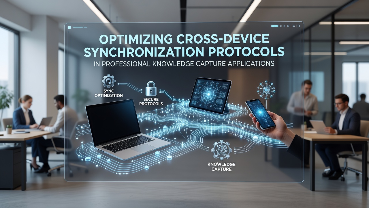 Optimizing Cross-Device Synchronization Protocols in Professional Knowledge Capture Applications